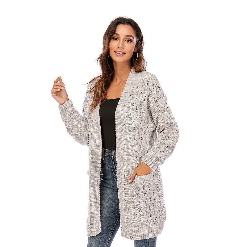 Cardigan Coat Women's Knitted Long