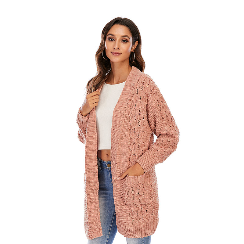 Cardigan Coat Women's Knitted Long