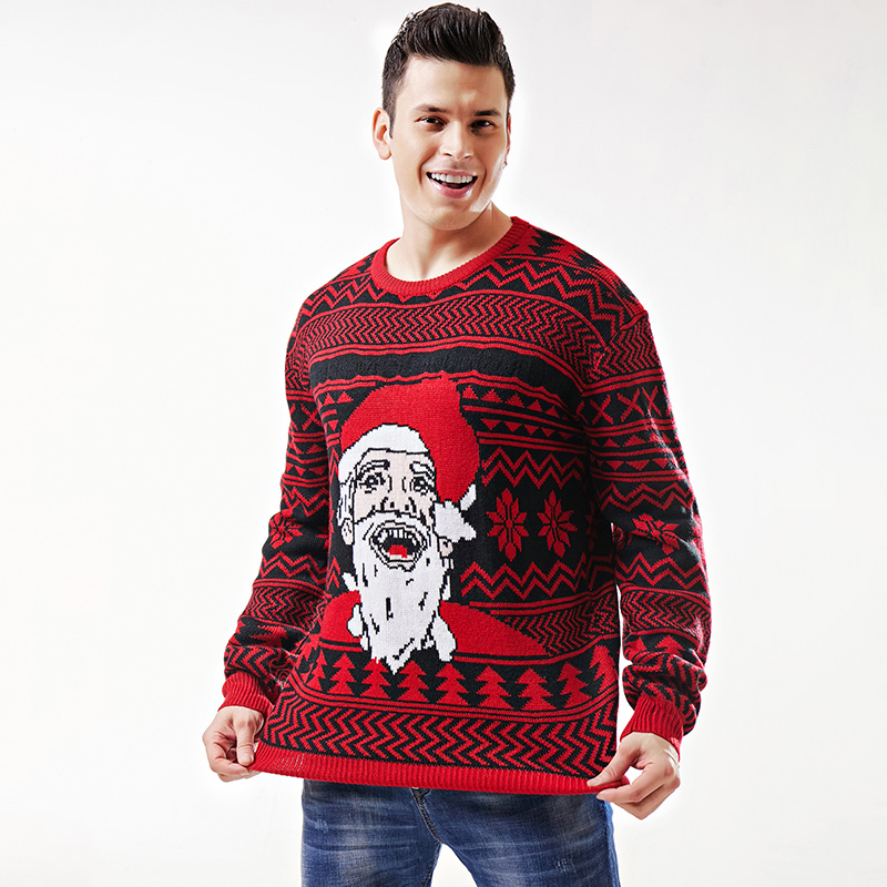 Christmas Men's Sweater Crewneck Pullover