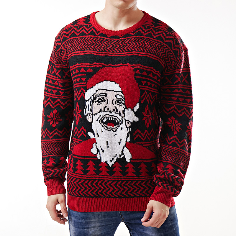 Christmas Men's Sweater Crewneck Pullover