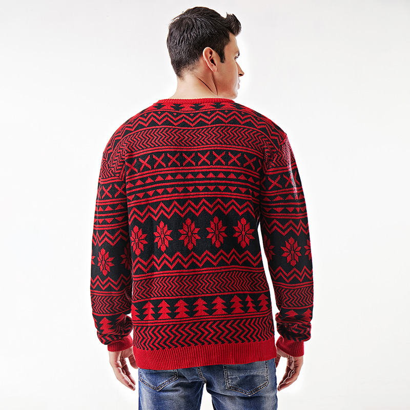 Christmas Men's Sweater Crewneck Pullover