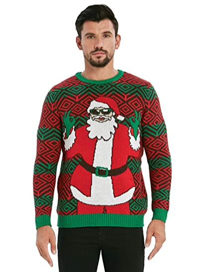 Men's Funny Santa Christmas Sweater