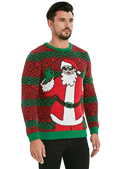 Men's Funny Santa Christmas Sweater