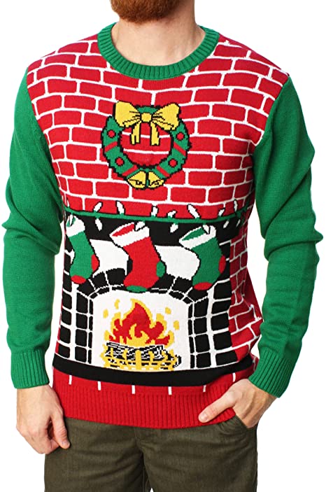 Men's Christmas Sweater with LED Lights