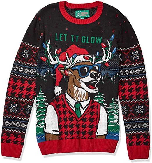 Men's Christmas Sweater with LED Lights