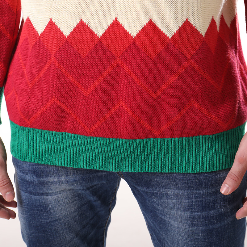 Men's Autumn Pullover Jacquard Christmas Sweater