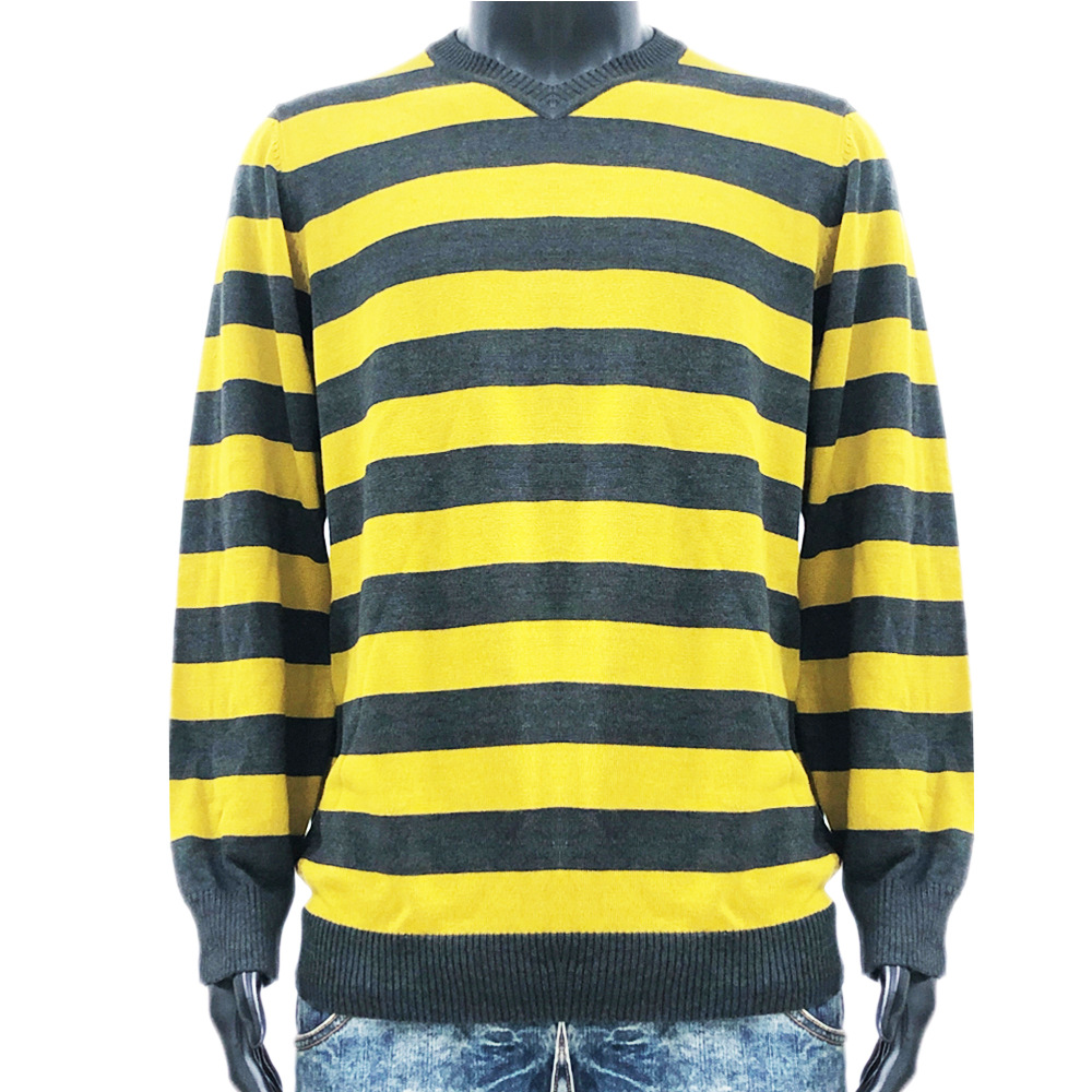 V Neck Sweater Casual Long Men