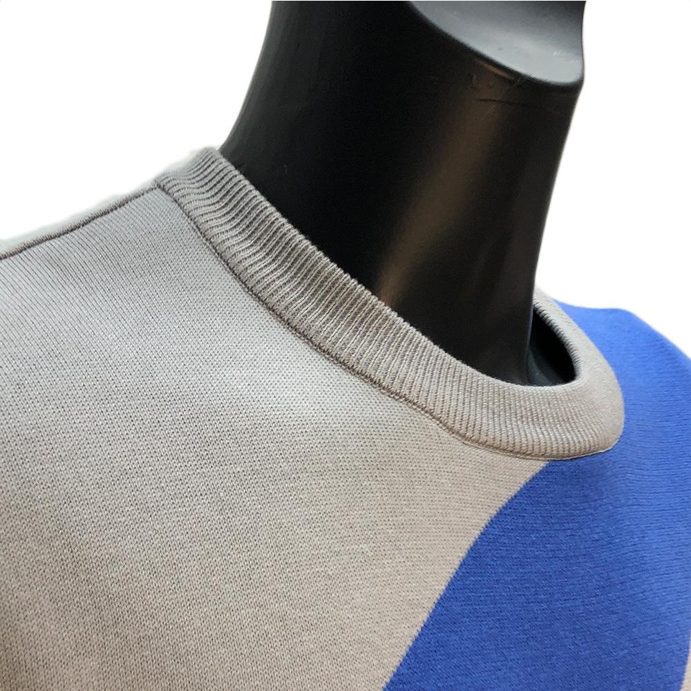 Men's Sweater Crew Neck Knit Colorblock