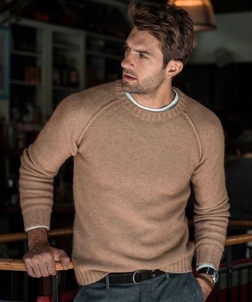 Men's Sweater Knitted Autumn Winter Pullover