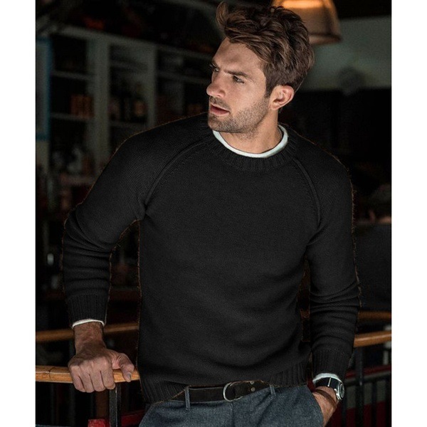 Men's Sweater Knitted Autumn Winter Pullover