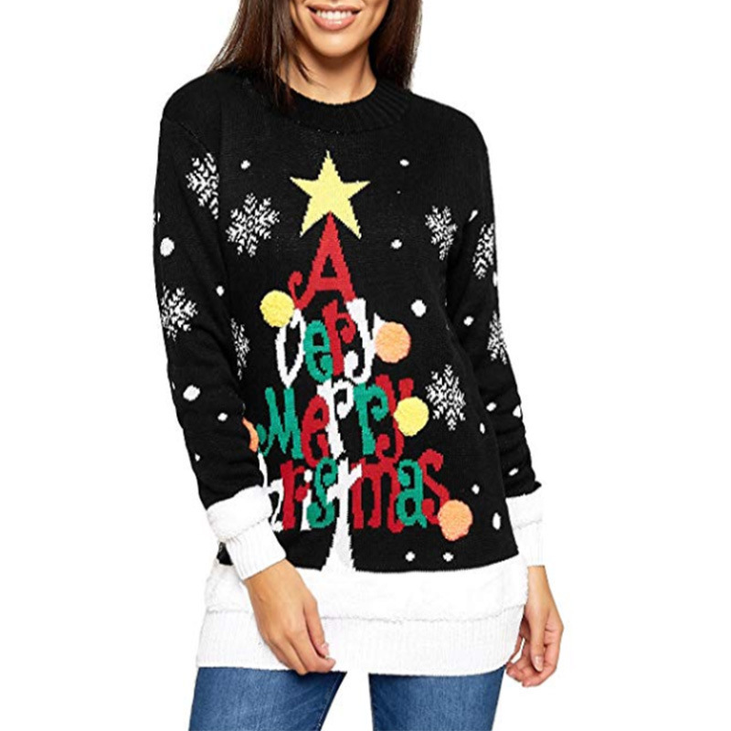 Plus Size Knitted Jumper Christmas Sweater