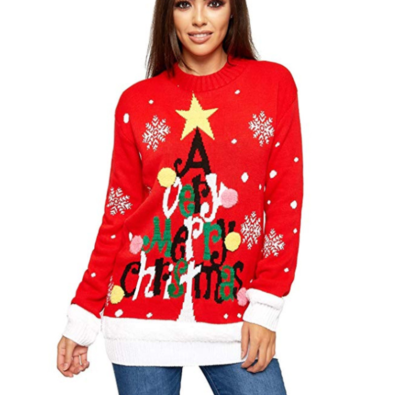 Plus Size Knitted Jumper Christmas Sweater