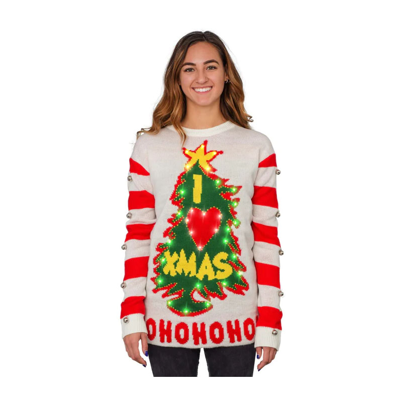 LED Light Christmas Tree Sweater