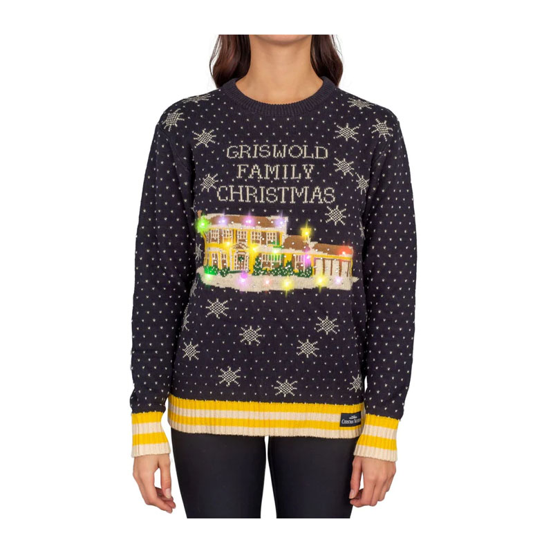 Pullover Christmas Sweater Family LED Light