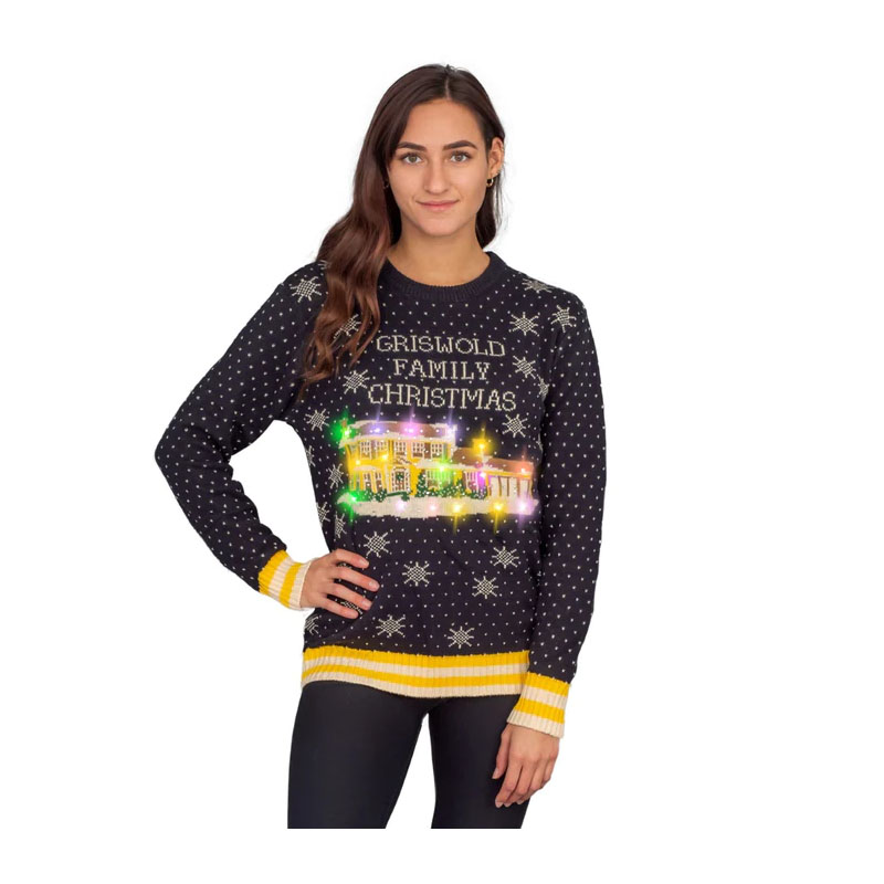 Pullover Christmas Sweater Family LED Light