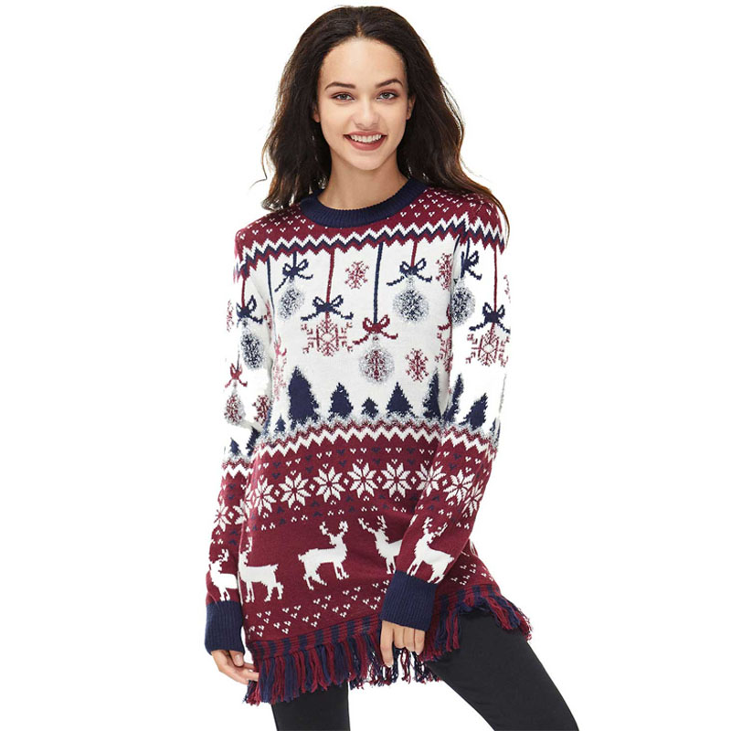 Tassel Festive Women's Christmas Sweater