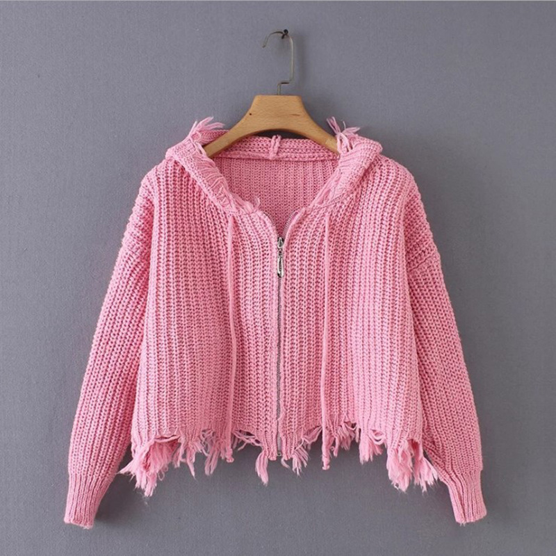 Sweater Hooded Recreational Loose Sweater Ladies