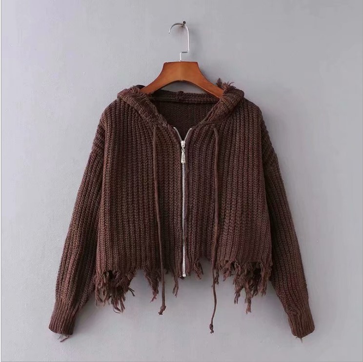 Sweater Hooded Recreational Loose Sweater Ladies