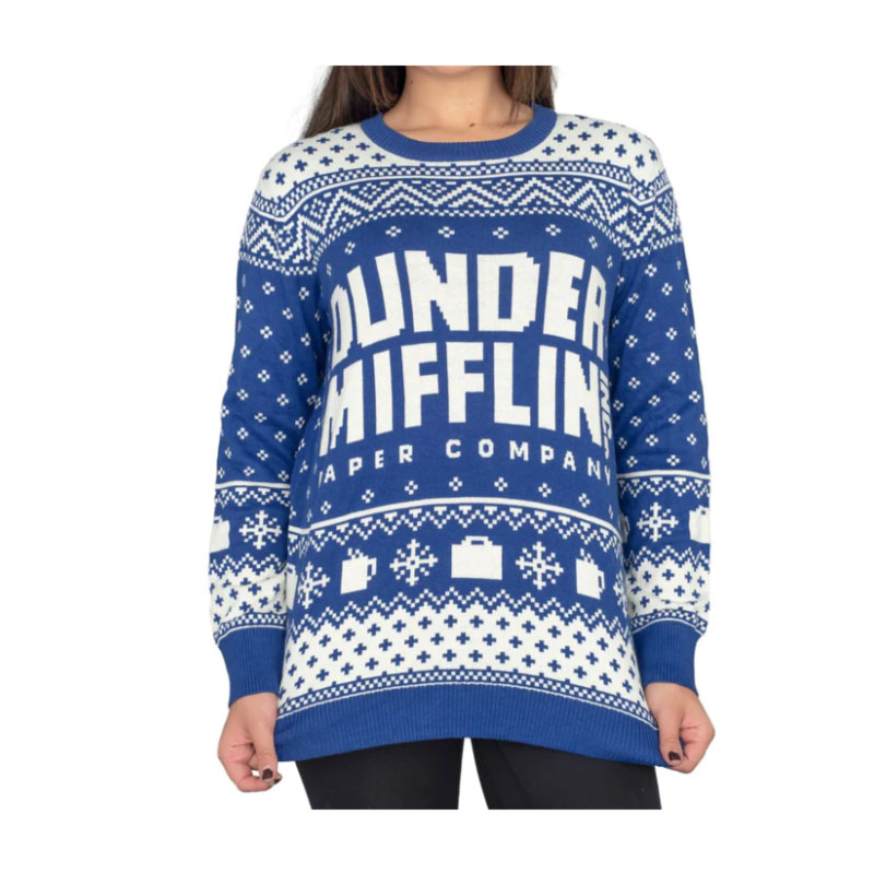 Funny Christmas Sweater Women's Blue