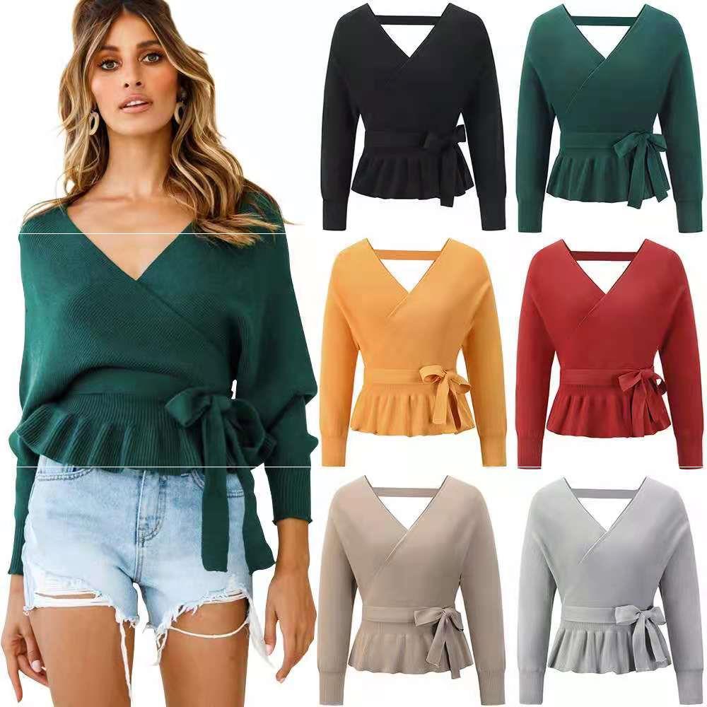 New Knitted Sweater Top Ladies Pullover