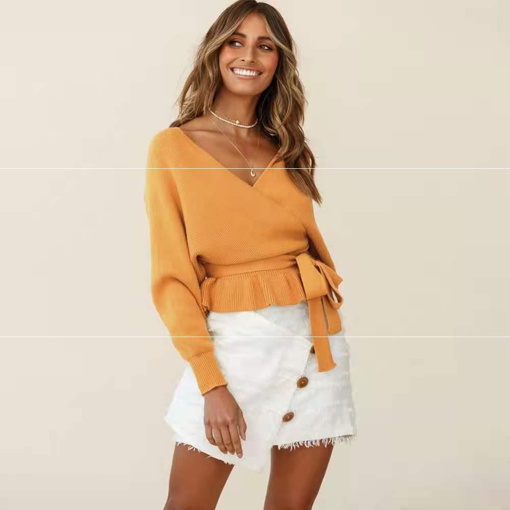 New Knitted Sweater Top Ladies Pullover