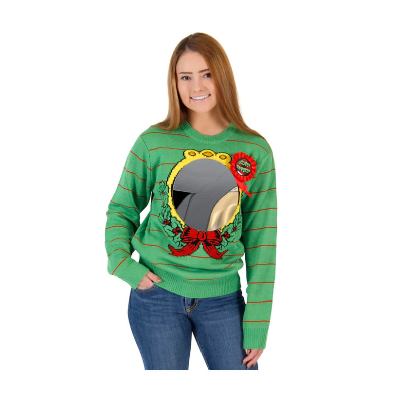 Ladies Christmas Sweater With Mirror