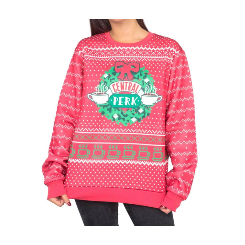 Funny Christmas Sweater Women's Wreath