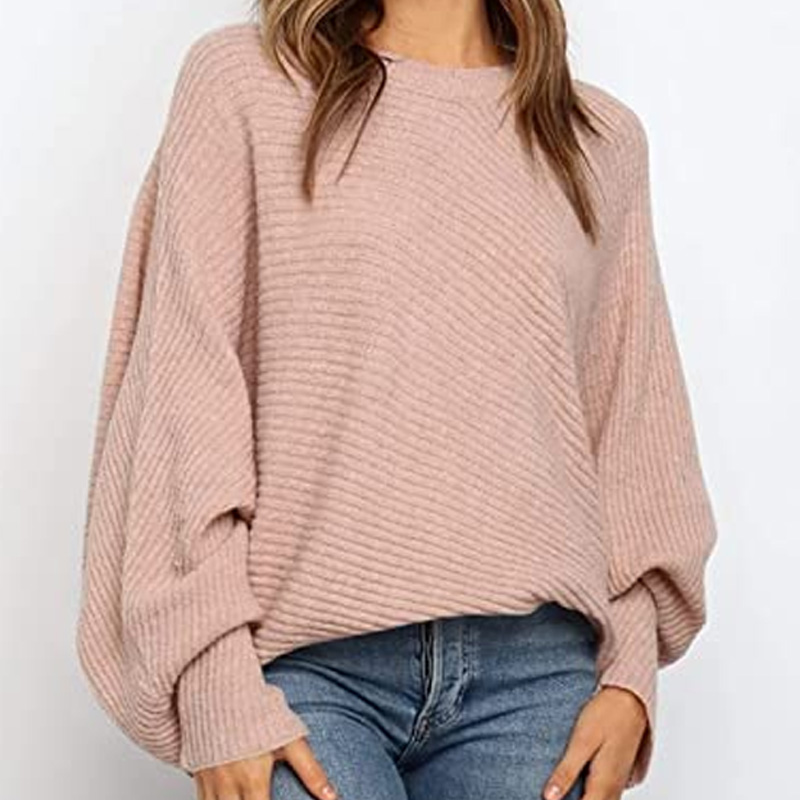 Women's Sweater Bating Sleeve Loose Pullover