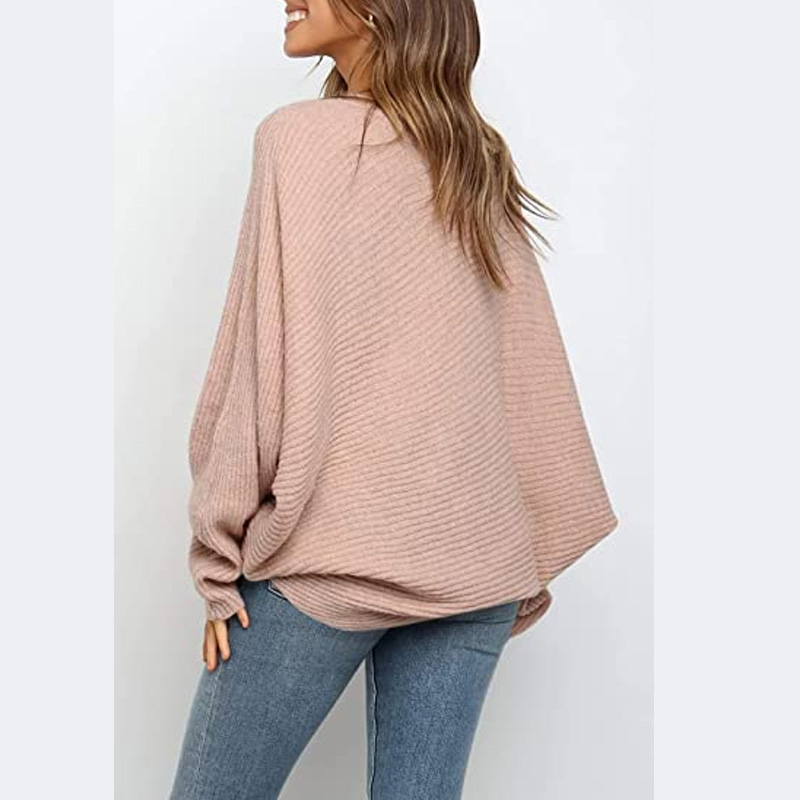 Women's Sweater Bating Sleeve Loose Pullover