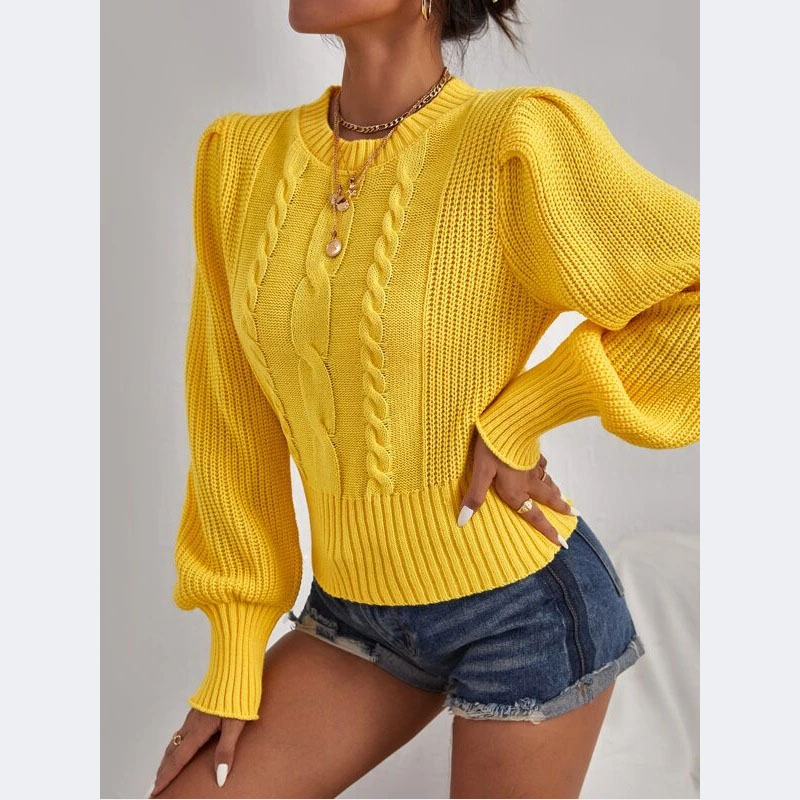 New Deign Women's Pure Color Sweater