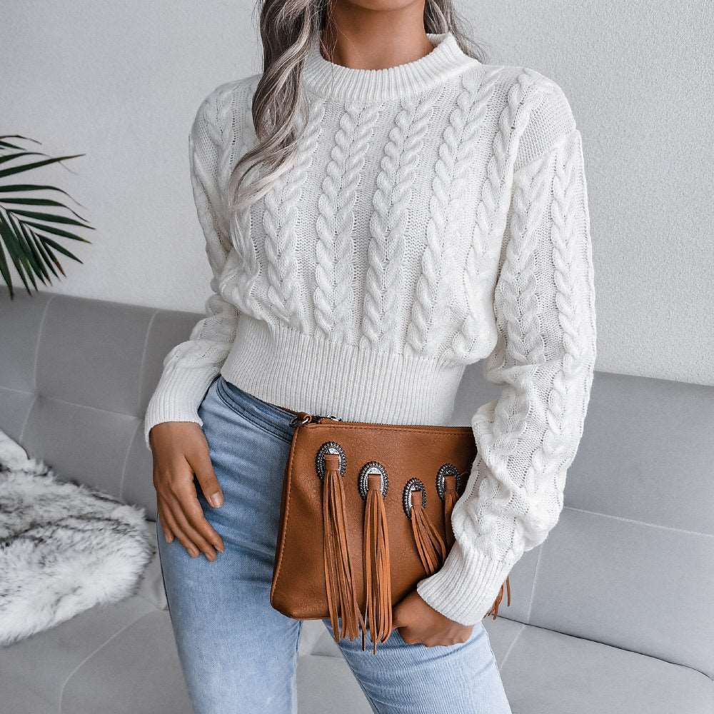 Pure Color Women's Sweater Top