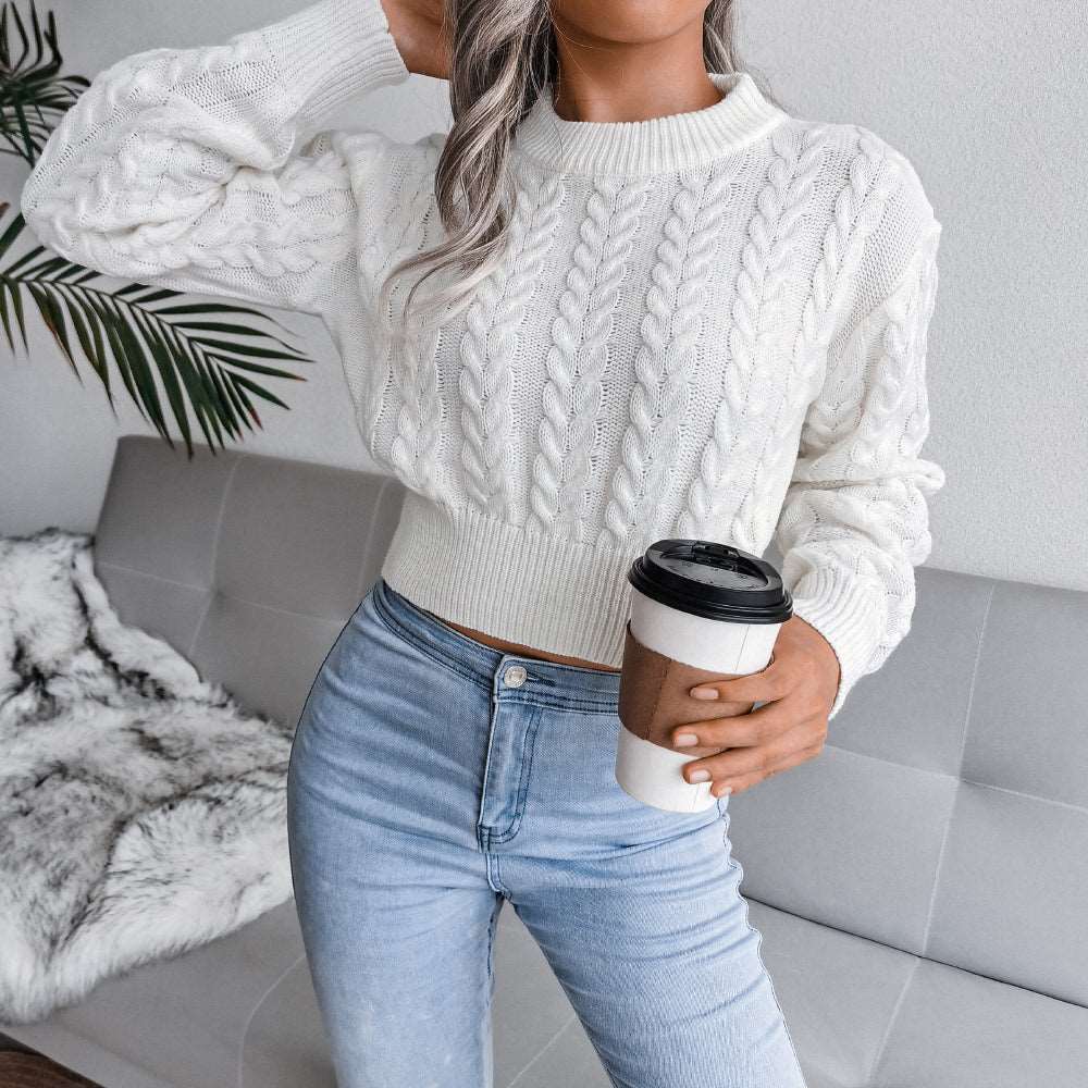 Pure Color Women's Sweater Top