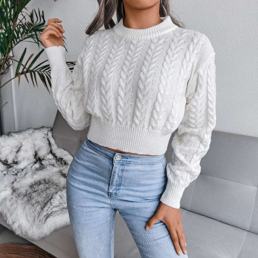 Pure Color Women's Sweater Top