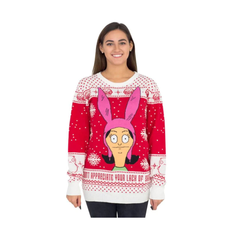 Bobs Burgers Louise Christmas Sweater Women's