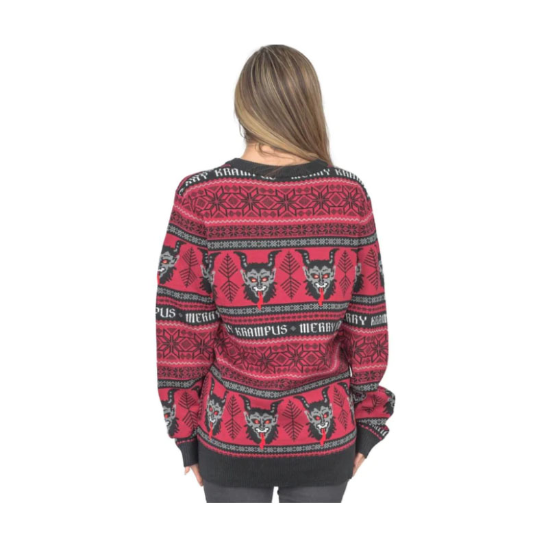 Christmas Sweater Women's Merry Krampus Adult