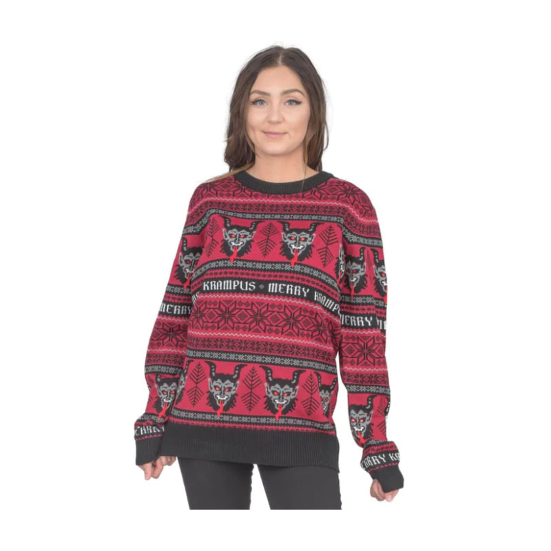 Christmas Sweater Women's Merry Krampus Adult