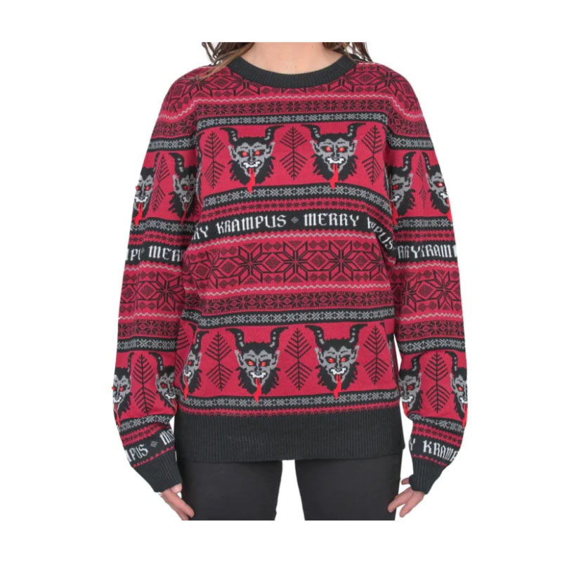 Christmas Sweater Women's Merry Krampus Adult