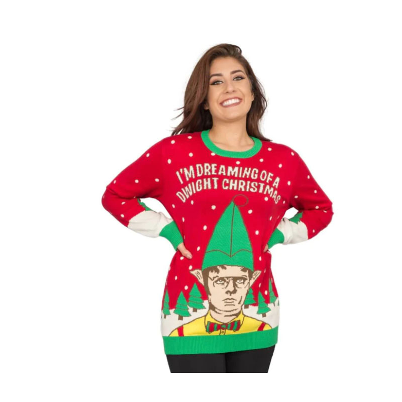 Funny Christmas Sweater I'm Dreaming of a Dwight Christmas