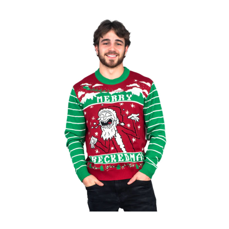 Funny Sweater Rick & Morty Merry Wreckedmas