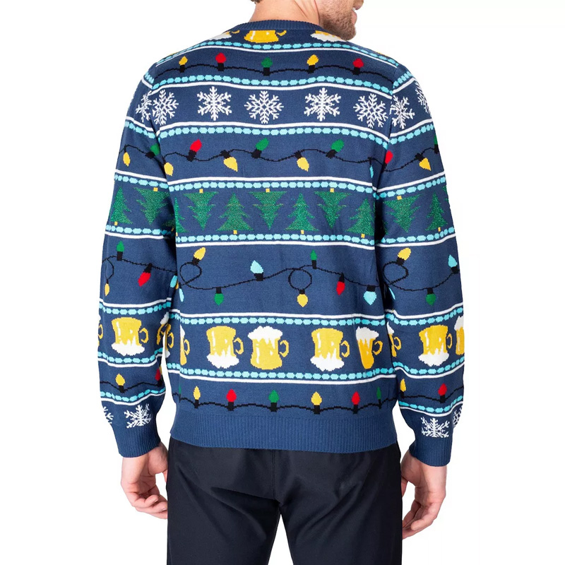 Jacquard Knitting Christmas Men's Sweater