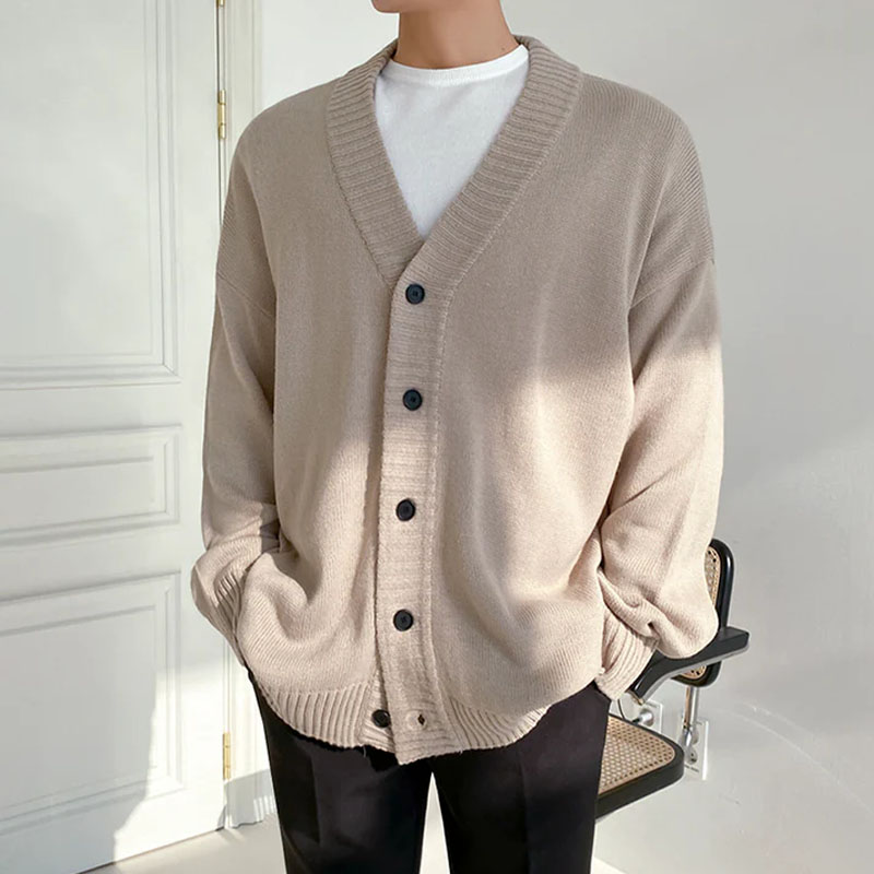 Men's Button Cardigans Button Sweater