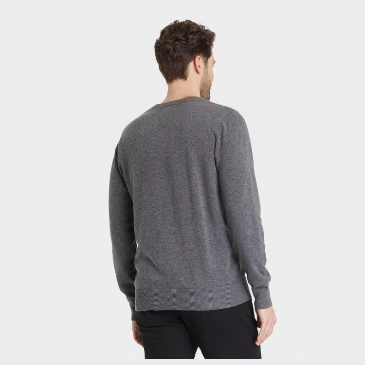 Men's Knitted V-neck Pullover Sweater