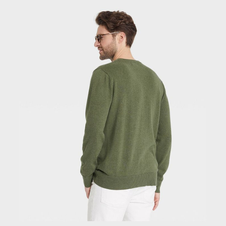 Men's Knitted V-neck Pullover Sweater