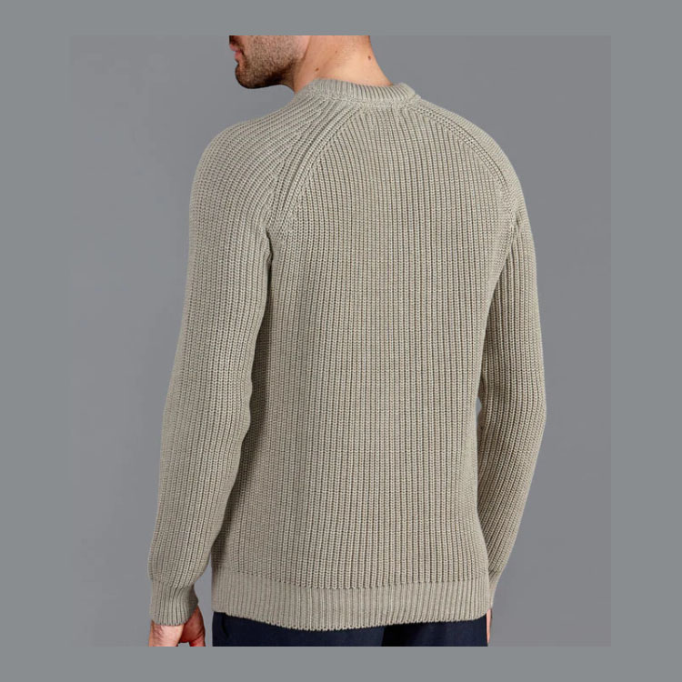 Men's Knitted Crew Neck Pullover Sweater