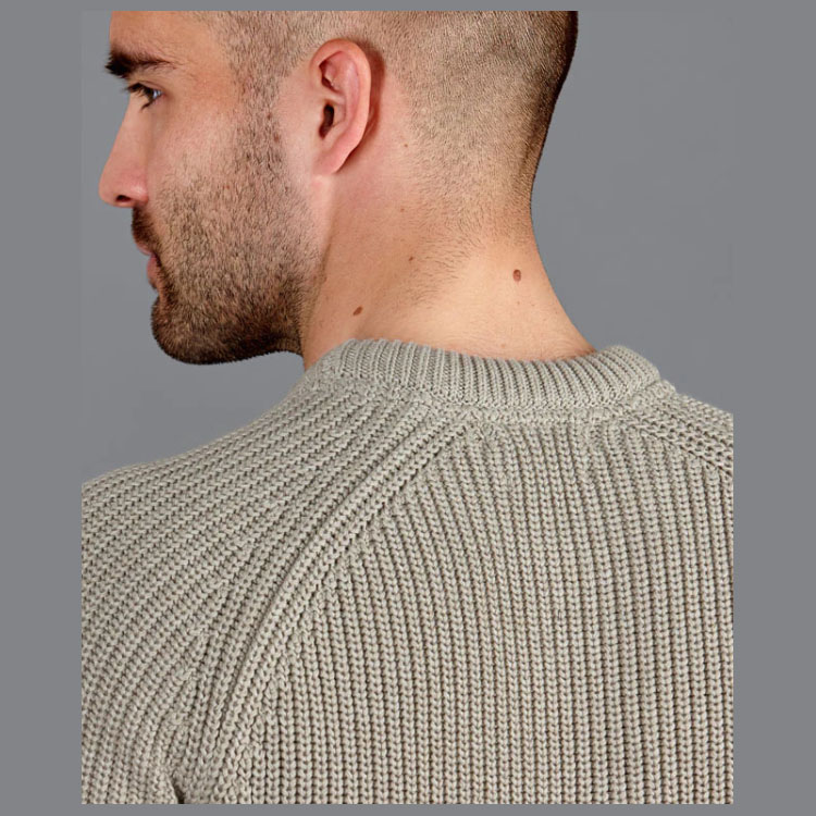 Men's Knitted Crew Neck Pullover Sweater