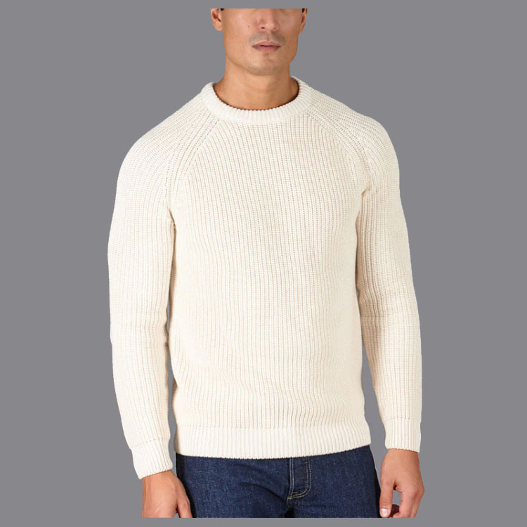 Men's Knitted Crew Neck Pullover Sweater