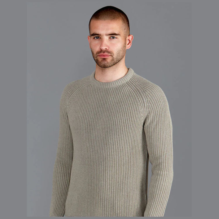 Men's Knitted Crew Neck Pullover Sweater