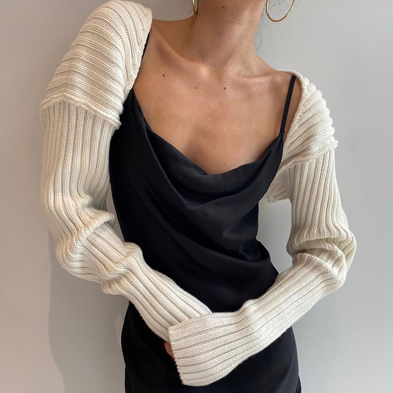 solid color sexy cardigan sweater top