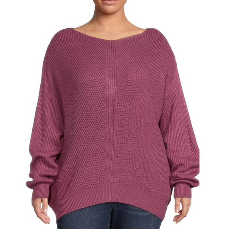 Women's Plus Size Knitting Sweater