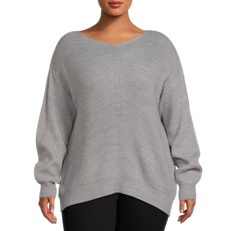 Women's Plus Size Knitting Sweater